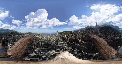 Cưỡi gryphon khám phá thành phố Stormwind trong Warcraft