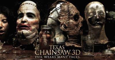 Halloween, phim kinh dị Texas Chainsaw Massacre tung poster 3D đáng sợ