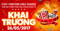 CGV khai trương cụm rạp thứ 45 tại Hậu Giang