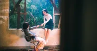 Nàng thơ Miu Lê quậy tưng hậu trường Nắng 2